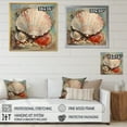 thumbnail image 4 of Designart "modern Seashell Treasures II" Animals Floater Framed Canvas Art Print, 4 of 7
