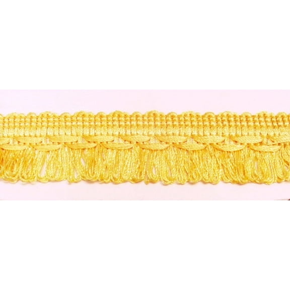 1 1/4" (3cm) Thin Double Layer Loop | Fringe Trim # LF0125,, Classic Gold #GOLD (Yellow Gold) Sold By The Yard (36"/3 ft/0.9m)