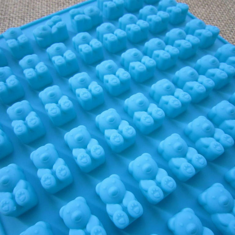 150 Cavities / 3 Trays Gummy Bear Candy Molds Silicone - Chocolate Gummy  Molds with 1 Dropper Non-stick Silicone Candy Molds Nonstick Food Grade  Silicone 