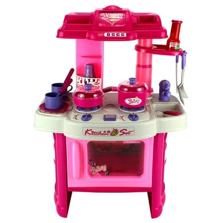Deluxe Kitchen Appliance Children's Toy Cooking Play Set w/ Lights & Sounds, Perfect for Your Little