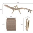 thumbnail image 7 of Vineego Patio Lounge Chairs Set of 2 Beach Adjustable Chaise Lounge Outdoor Pool Side Folding Recliners, Beige, 7 of 7