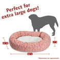 thumbnail image 3 of Majestic Pet Sherpa Charlie Bagel Pet Bed for Dogs, Calming Dog Bed Washable, Extra Large, Salmon, 3 of 5