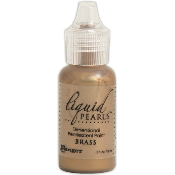 Liquid Pearls Dimensional Pearlescent Paint .5oz-Brass