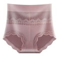 thumbnail image 2 of Fesfesfes Nude Underwear Womens Solid Color Briefs Comfortable Ventilate Lace Briefs High Waist Abdominal Underpants, 2 of 8
