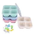 thumbnail image 5 of Snack Containers Wheat Straw 4 Compartment Divided Fruit Vegetable Snack Tray Lunch Food Storage Containers, 5 of 5
