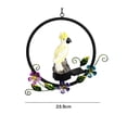 thumbnail image 3 of Bird Animal Garden Lámparas solares LED Búho Escultura Decoraciones para el hogar (loro amarillo, 3 of 5