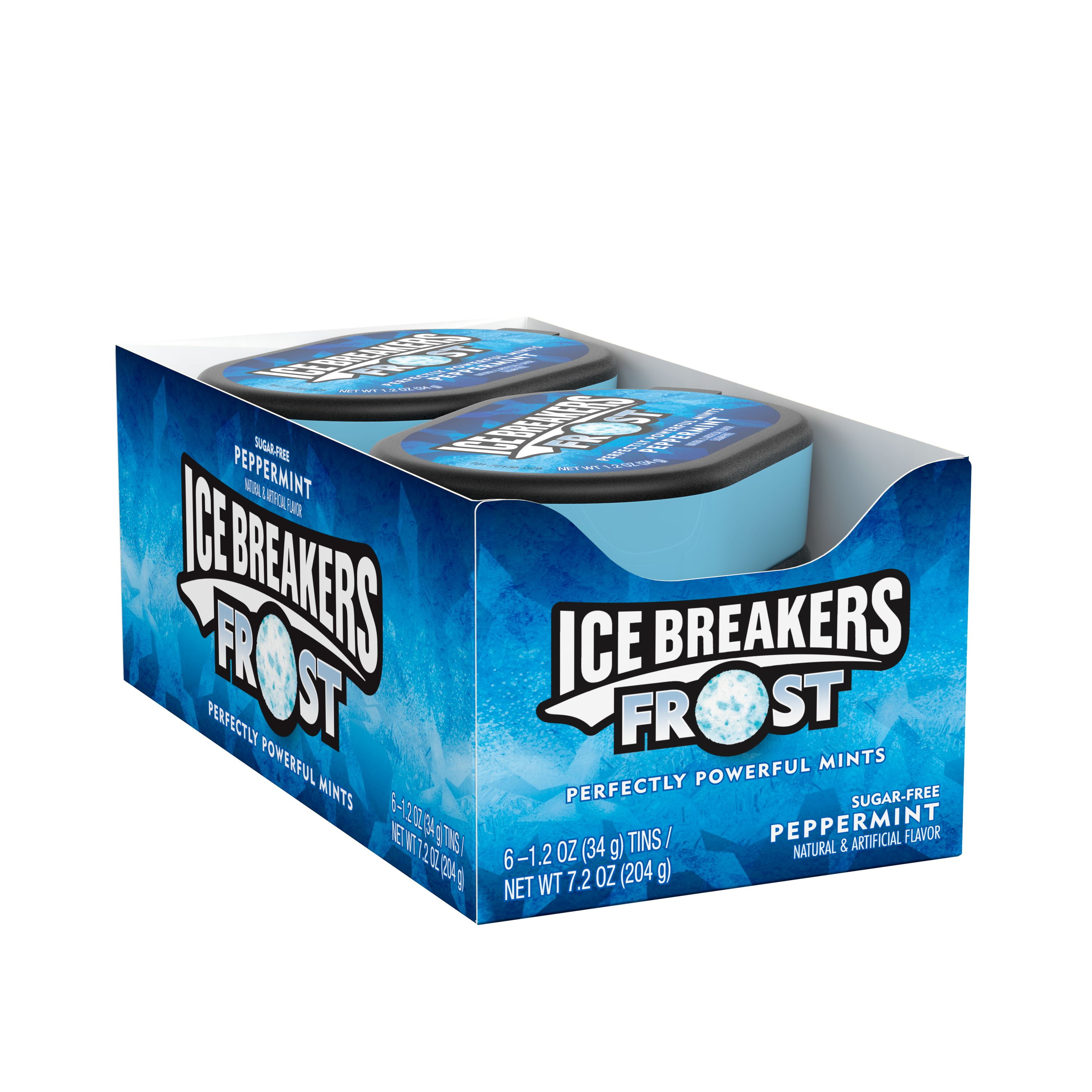 ICE BREAKERS, FROST, Peppermint Flavored Sugar Free Breath Mints, Bulk