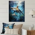 thumbnail image 2 of Designart "Marlins Jumping Fishing Majestic wall art I" Animals Metal Wall Art, 2 of 5
