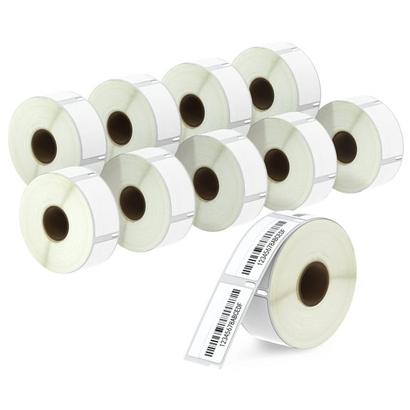 Compatible DYMO 30330 (3/4" x 2") Multipurpose Labels - Compatible with DYMO Labelwriter 450, 4XL & Zebra Desktop Printers [10 Rolls/5000 Labels]