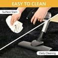 thumbnail image 6 of Tripumer 1 Pc Shaggy Furry Runner Rug 2 x 6 feet Soft Bedside Carpet for Dorm Living Room Hallways Black, 6 of 7