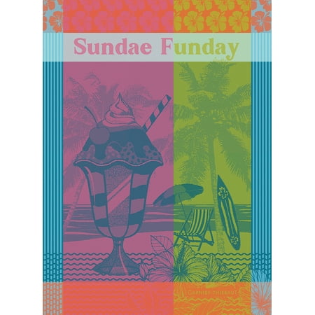 Garnier Thiebaut French Country Kitchen Tea Towel Sundae Funday Fruity