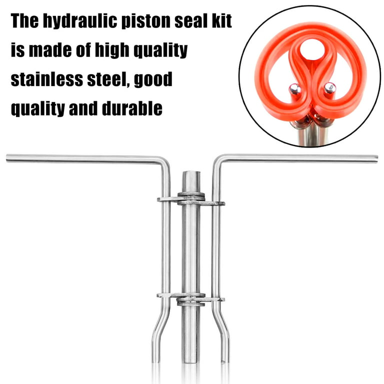 VISVIC 3 Pcs/Set Hydraulic Seal Installation Tool, Hydraulic Cylinder Seal  Kit Piston Rod Seal Up U-Cup Universal Specialty Tools For Mechanics J05321