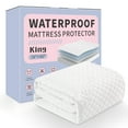thumbnail image 4 of Reaks King Size Waterproof Mattress Protector, Rayon from Bamboo Cooling 3D Air Mattress Cove Pad 18" Deep Pocket, 4 of 6