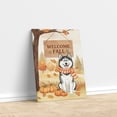 thumbnail image 3 of Welcome Fall Siberian Husky Cozy Autumn Field Pumpkins Golden Leaves Vertical Matte Canvas Poster Husky Dog Lover Gifts Wall Art Home Decor - 12013, 3 of 5