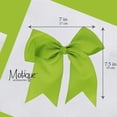 thumbnail image 3 of Motique Accessories Jumbo Hair Bow Clip with Tails for Child Girls (Lime), 3 of 4