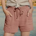 thumbnail image 2 of Plebaso Kids Boys Girls Shorts Summer Elastic Waist Casual Shorts Drawstring Beach Shorts with Pockets, 2 of 7