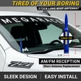 thumbnail image 5 of Mega Racer Blue 50 Cal Bullet Antenna for 1999-2026 Chevy Silverado & GMC Sierra – Short Truck Antenna Replacement, 5 of 6