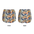 thumbnail image 3 of Pofeuu Fashionable Paisley Print Women's Athletic Shorts Running Workout Shorts Tummy Control Quick Dry Gym Shorts with Pockets Double layer sports shorts-Medium, 3 of 7