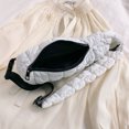 thumbnail image 4 of Bolso De Pecho Acolchado Mujer Ligero Color Sólido Señoras Hombro Blanco, 4 of 6