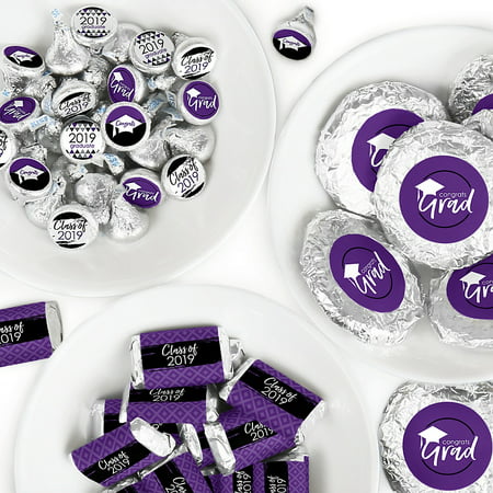 Purple Grad - Best is Yet to Come - Mini Candy Bar Wrappers, Round Candy Stickers and Circle Stickers - 2019 Purple Graduation Party Candy Favor Sticker Kit - 304 (Best 1 Piece Toilets 2019)