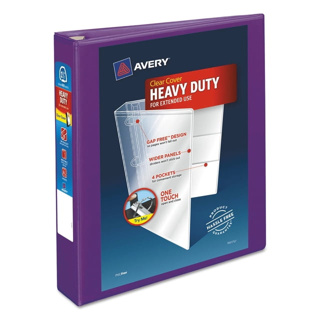 Carpeta Avery 79774 Servicio Pesado Anillos EZD One Touch Capacidad 400 Hojas Tamaño Carta