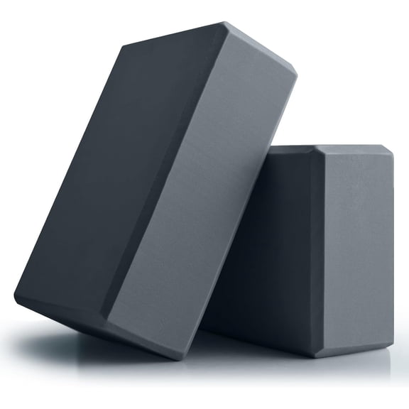 2pcs Yoga Blocks Gym Bricks -Comfortable Fitness Yoga Bricks, Anti-Slip, Lightweight and Travel Friendly Pilates Practice,A