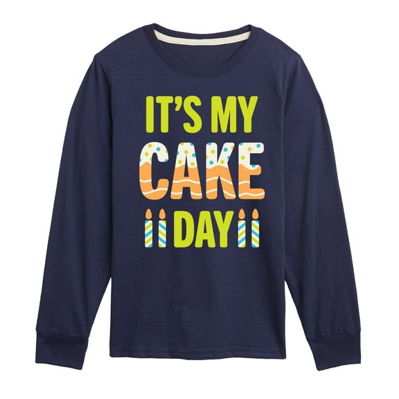 Instant Message - It's My Cake Day - Toddler & Youth Long Sleeve Graphic T-Shirt