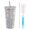 Multicolor, variant on Taolixe Glitter Tumbler with Brush Rhinestones Studded Tumbler Stainless Steel Insulated Bottle Sparkling Thermal Cup Birthday Gifts for Mom Wife - Clearance Thermal Flask