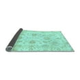 thumbnail image 2 of Ahgly Company Indoor Square Oriental Light Blue Modern Area Rugs, 4' Square, 2 of 4
