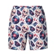 thumbnail image 4 of Lsque Mens Swim Trunks record rock music Skull Pattern - Bathing Suit Compression Liner - Beach Swim Shorts Swimwear - (S-3XL) - Stretch Quick Dry -X-Large, 4 of 9