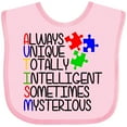 thumbnail image 3 of Inktastic Autism Awareness Acronym Boys or Girls Baby Bib, 3 of 4
