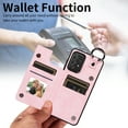 thumbnail image 4 of Nalacover for Samsung Galaxy A52 4G/5G Wallet Case with Card Slots & Metal Finger Ring, Durable PU Leather Back Double Magnetic Botton Flip Kickstand Purse Shockproof Phone Case,Rosegold, 4 of 10