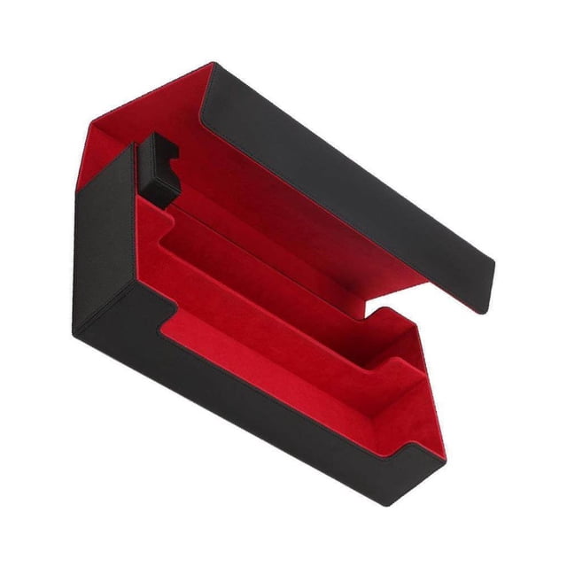 Langgg 550 CARD CASE + Divider-Trading Card Deck Box Card Deck Case Trading Box Card Case Holds 405x200x90mm Black Red
