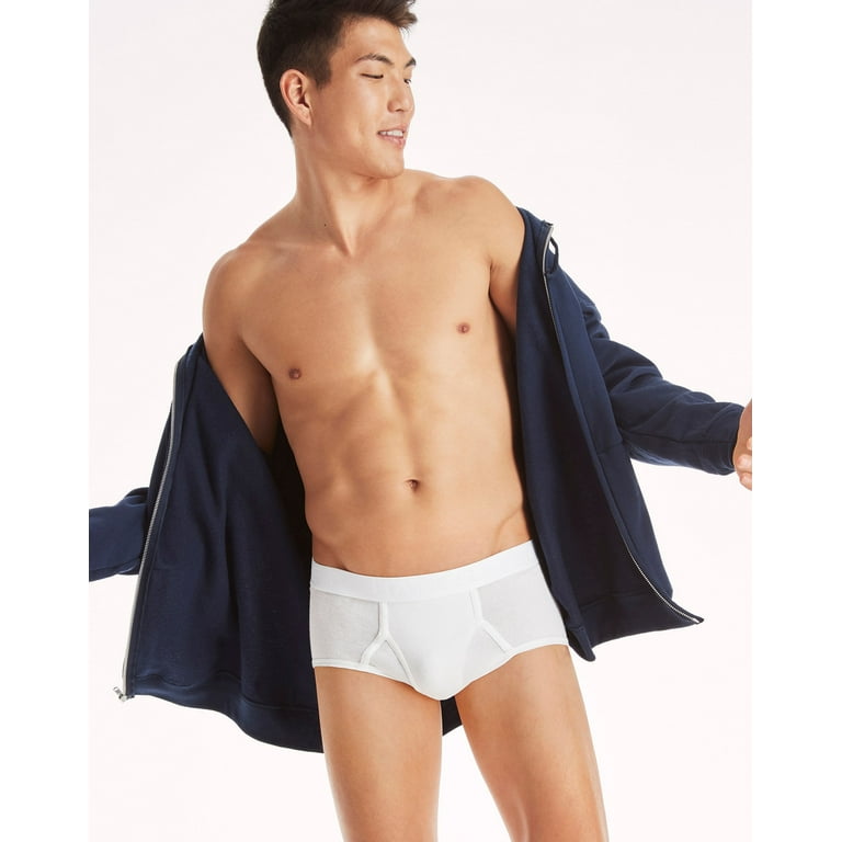 Hanes Ultimate Men's Brief Underwear Pack, Full-Rise, Moisture