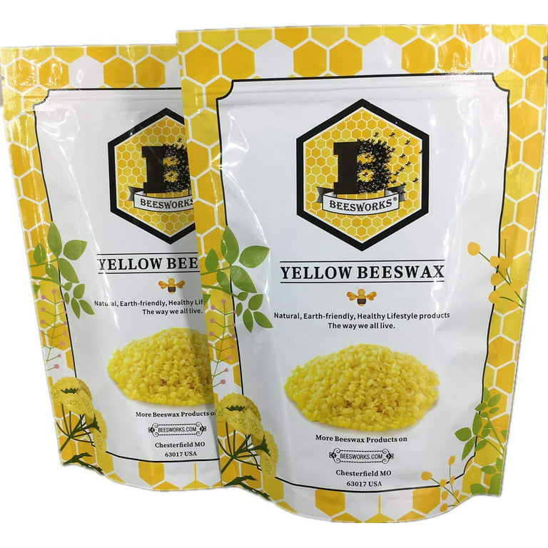 Beesworks Yellow Beeswax Pellets - 2 lb 1