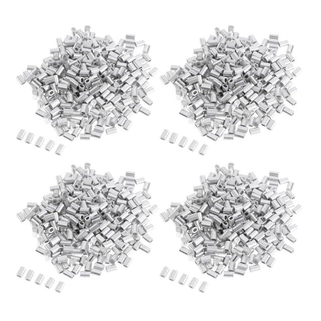 Conectores de tubo de alambre de de ado de de tubo de aluminio de 400 piezas DYNWAVEMX Prensas de pesca de aluminio