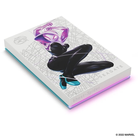 UPC: 0763649176368 | Seagate Ghost-Spider SE FireCuda 2TB External USB 3.2 Gen 1 Hard Drive with Pink LED Lighting