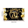 thumbnail image 3 of serony Birthday Party Banner Home Birthday Theme Backdrop Background Wall Decoration, 70 Years Old, 3 of 6