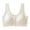 White, variant on Zpanxa Bras for Women No Underwire Seamless Fixed Cups, Front Closure with Wide Straps and Back Smoothing for Plus Size Everyday Wear Purple 44D