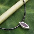thumbnail image 2 of NOVICA Men's sterling silver and wood necklace, 'Eye on Nature', 2 of 5