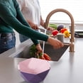 thumbnail image 1 of WRXMIJNHGSA Drain Rack Under $10 Drain Basket Double Layer Household Washing Fruits And Vegetables Hollow Storage Basin Kitchen Multifunctional Storage Basket, 1 of 8