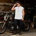 thumbnail image 6 of WULMLEO Mens Pirate Vest, Renaissance Tops Medieval Sleeveless Shirts Gothic Costumes Vampire Cosplay Cotton Outfits White L, 6 of 9
