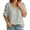 Green, variant on Casual Loose Fit Button Up Blouse Tunic Short Sleeve Summer Shirt with Pocket for Women - Versatile Everyday Outfit Easy Care and, L, Dark Green