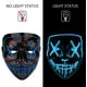 thumbnail image 4 of Poptrend Máscara de Halloween con luz LED para festivales, cosplay, disfraces de Halloween, fiestas de disfraces, carnaval, regalos (azul), 4 of 4