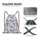 thumbnail image 4 of Fotbe Sport Items Bolsa Mochila con Cordón Estampada, Bolsa de Gimnasio Deportiva, Bolsa Cinch, Bolsa con Cordón para Hombres y Mujeres-Small, 4 of 6