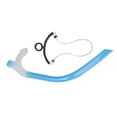 thumbnail image 2 of Swimming Snorkel, Wide Applicability Easy To Operate Silicone Swimming Breathing Tube  For Snorkeling Sky Blue, 2 of 8