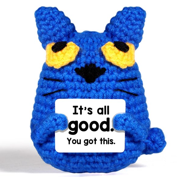 Gato de ganchillo azul hecho a mano AiCase para los fanáticos de Pete the Cat
