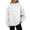 White #043, variant on Mohiass Mock Neck Sweatshirt Women Oversized Plain Pullover Sweatshirts No Hood Casual Fall Long Sleeve Turtleneck Tops Beige 2XL
