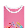 thumbnail image 4 of Xuanfei Women Watercolour Dandelion Print Short Sleeve Round Neck T-Shirt, 4 of 7