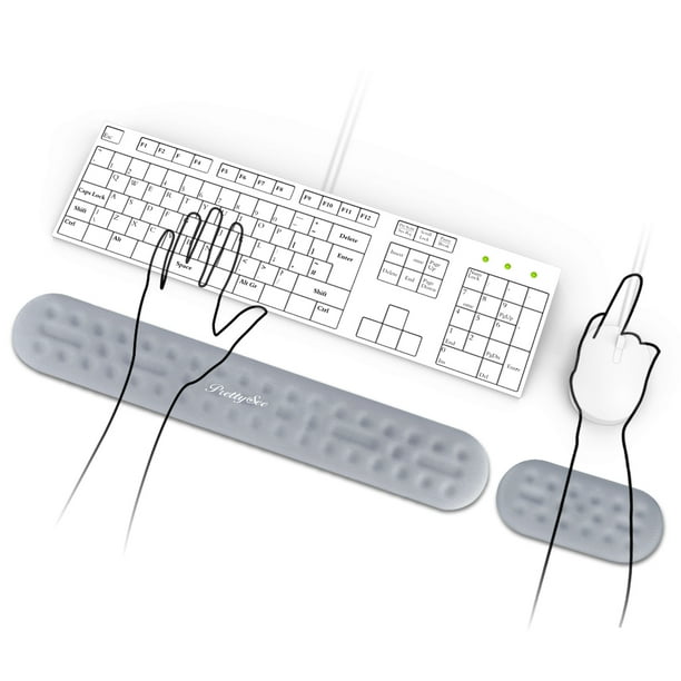PRETTY SEE Keyboard Wrist Rest Pad Non Slip Mouse Wrist Pad Keyboard
